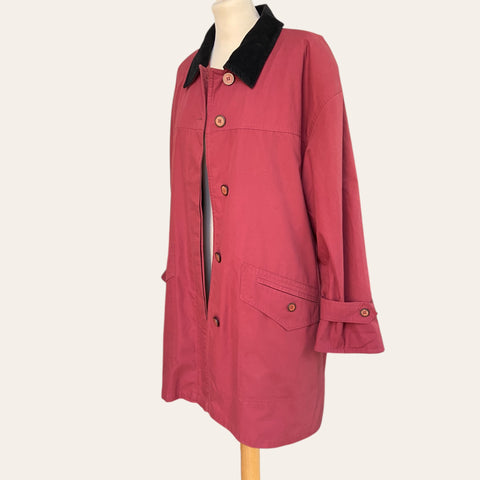 Corduroy collar coat