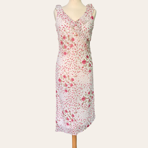 Robe asymétrique imprimé floral