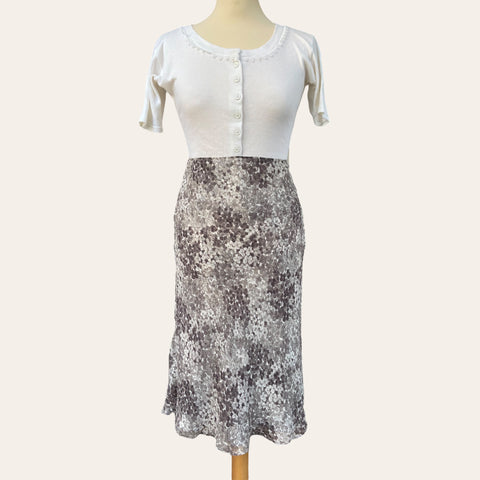 Jupe midi imprimé floral