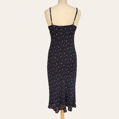 Floral print mid-length dress