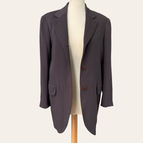 Blazer marron en laine