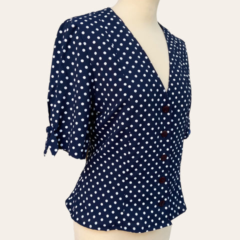 Polka dot blouse