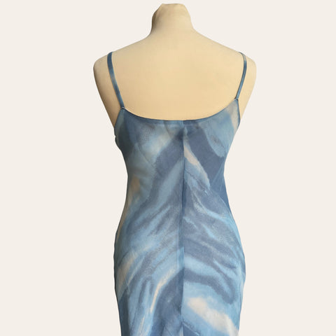 Robe midi imprimé tie and dye