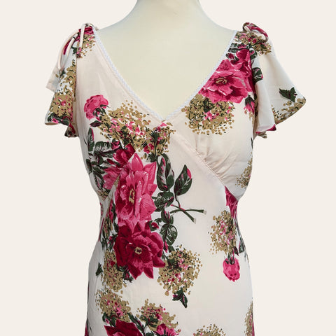 Robe midi imprimé floral