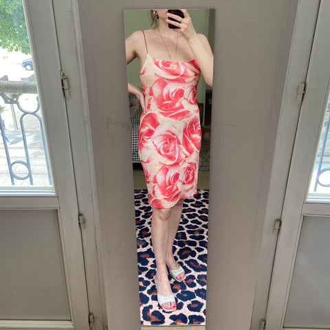 Robe midi imprimé floral