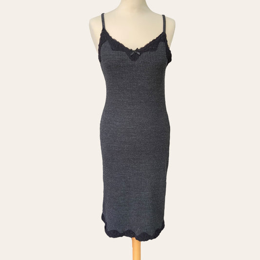 Woolen mid-length dress