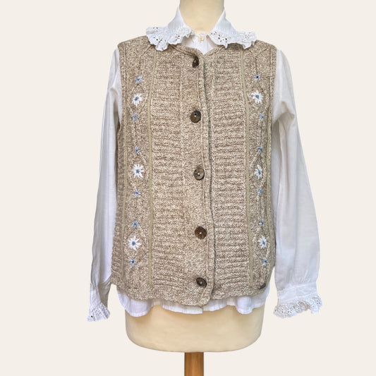 Austrian embroidered cardigan