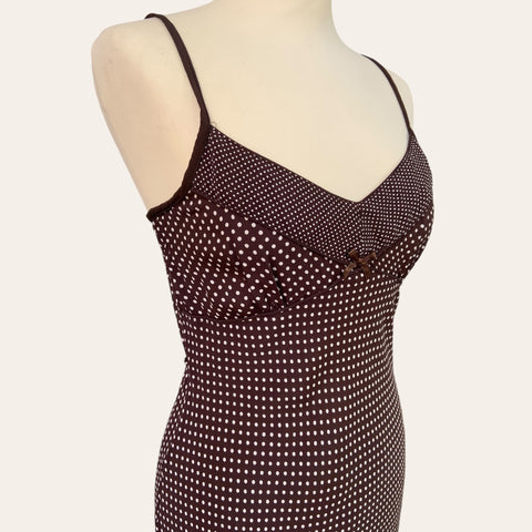 Polka dot midi dress