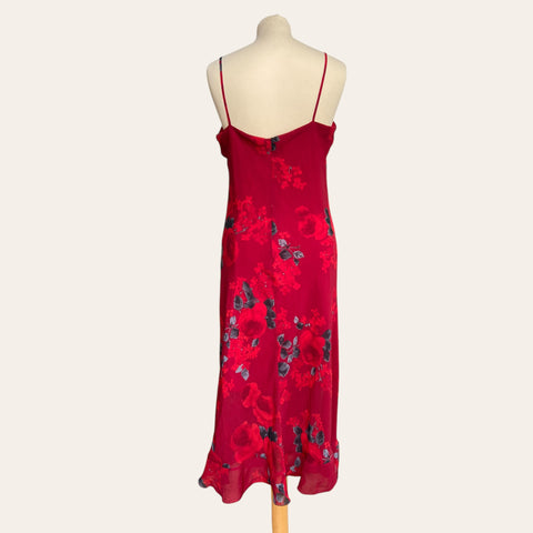 Robe mi-longue imprimé floral