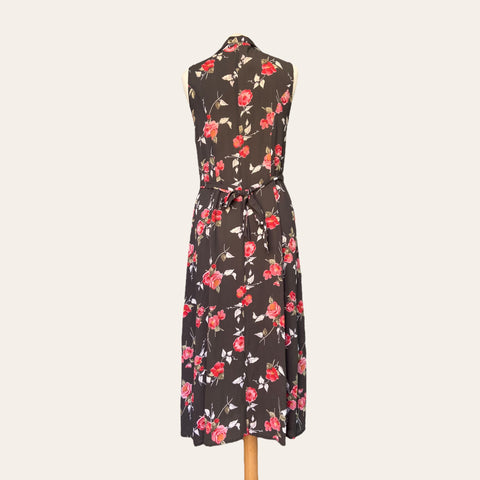 Robe boutonnée imprimé floral