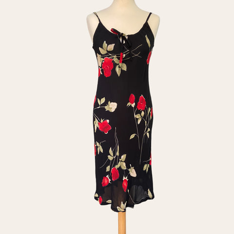 Robe mi-longue imprimé floral