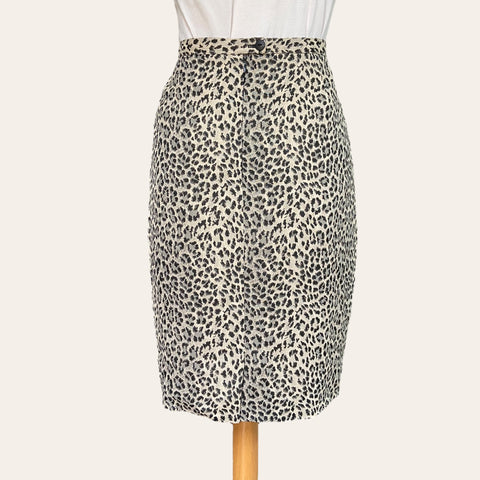 Leopard print skirt