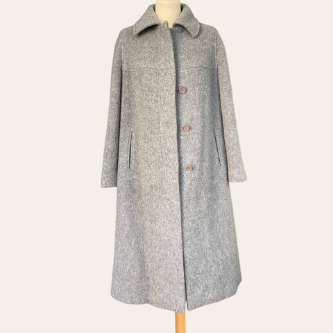 Manteau gris en laine