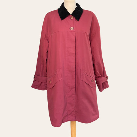 Corduroy collar coat