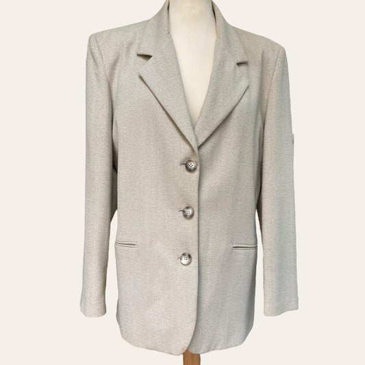 Beige-heather blazer