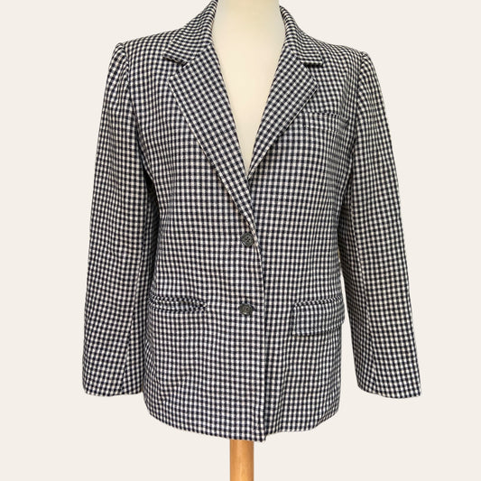 Checked blazer