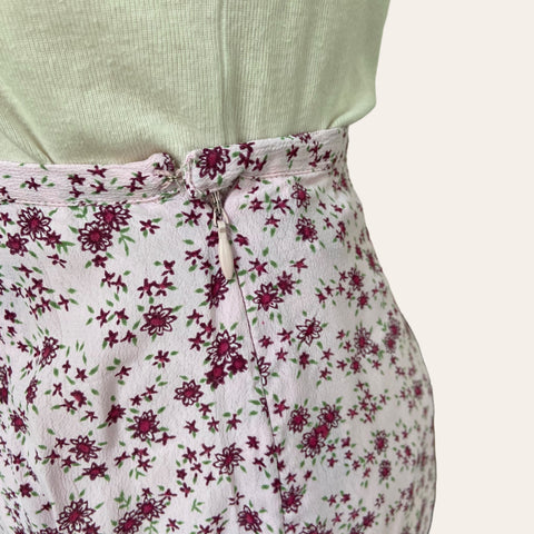 Jupe midi imprimé floral