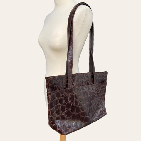 Sac cabas croco