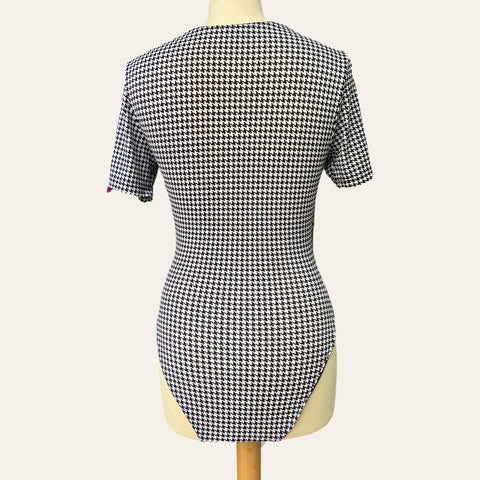 Houndstooth bodysuit