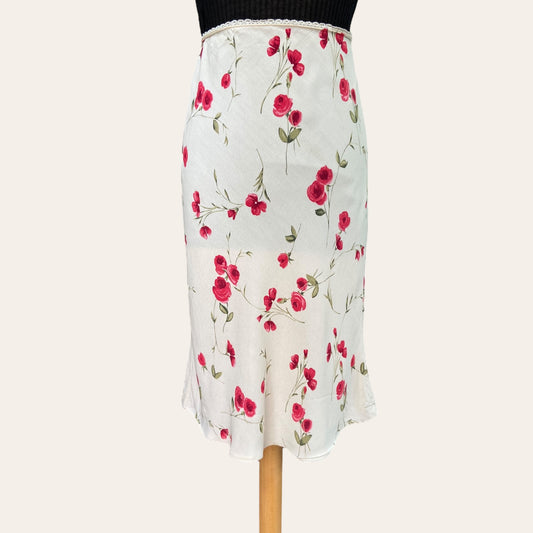 Jupe midi imprimé floral