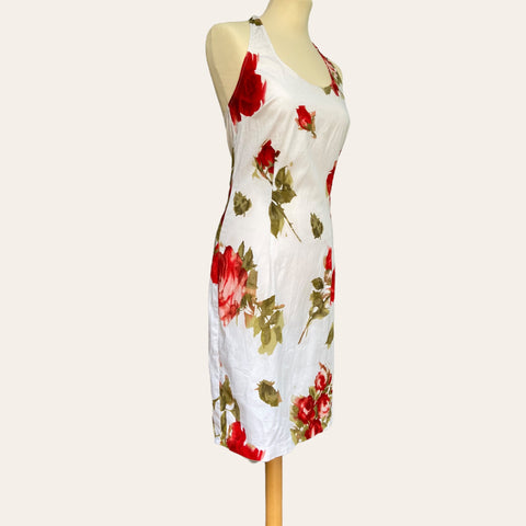 Robe dos nu imprimé floral