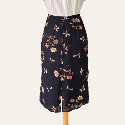 Jupe midi imprimé floral