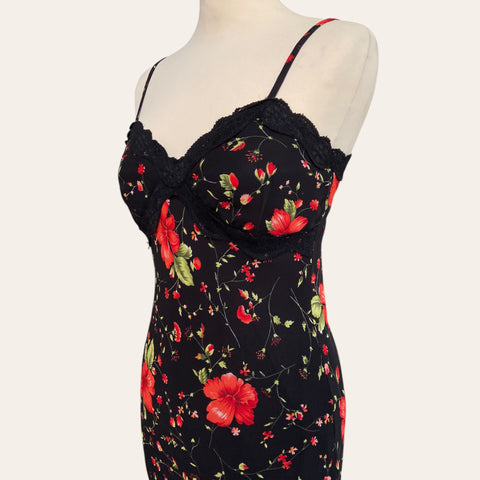 Robe nuisette imprimé floral