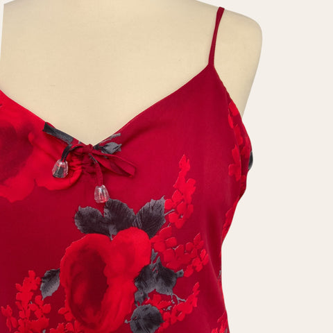 Robe mi-longue imprimé floral