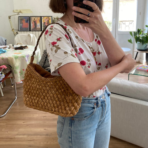 Sac panier en feuilles de bananier