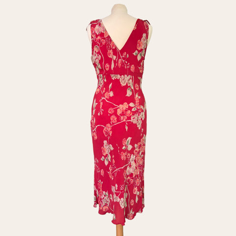 Robe mi-longue imprimé floral