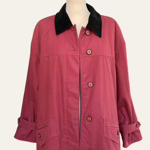 Corduroy collar coat