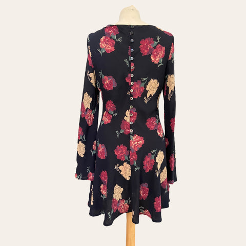 Robe évasée imprimé floral