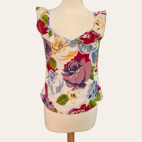 Top imprimé floral