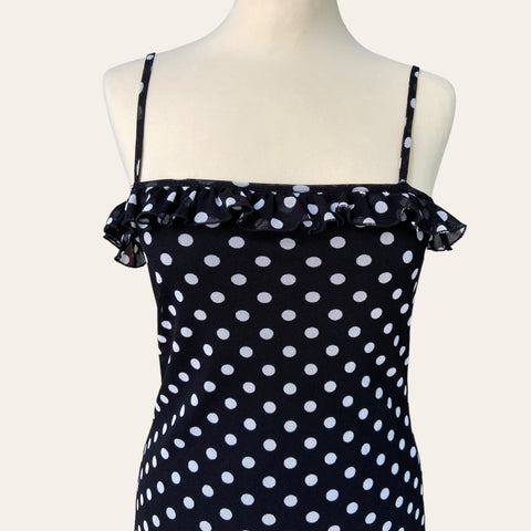 Robe midi imprimé pois