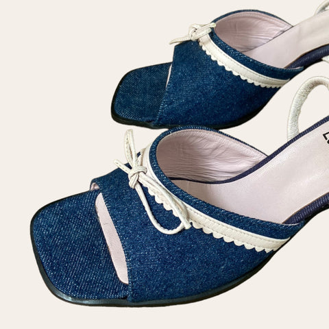 Mules en denim