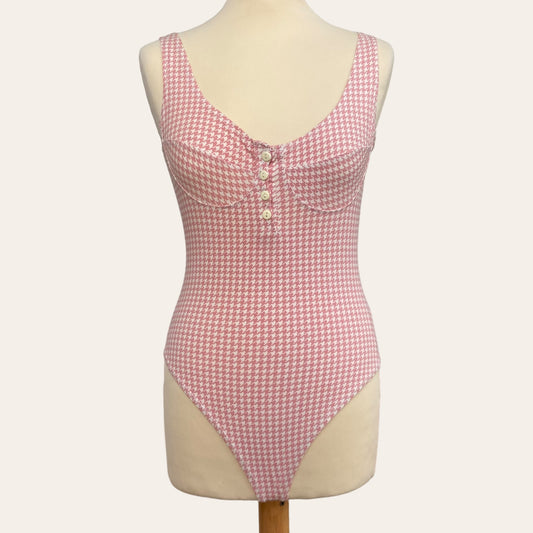 Gingham print bodysuit