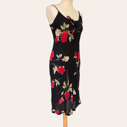 Robe mi-longue imprimé floral