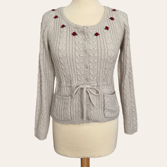 Cardigan à broderies