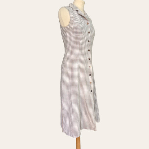 Robe midi imprimé vichy