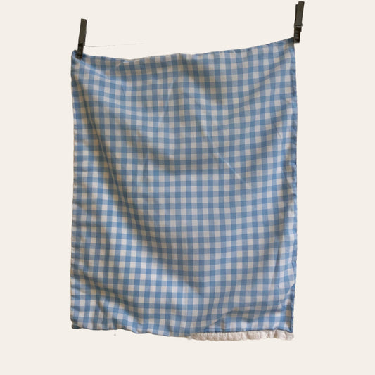 Gingham cushion cover