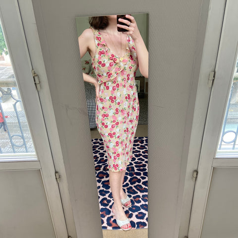 Robe midi imprimé floral