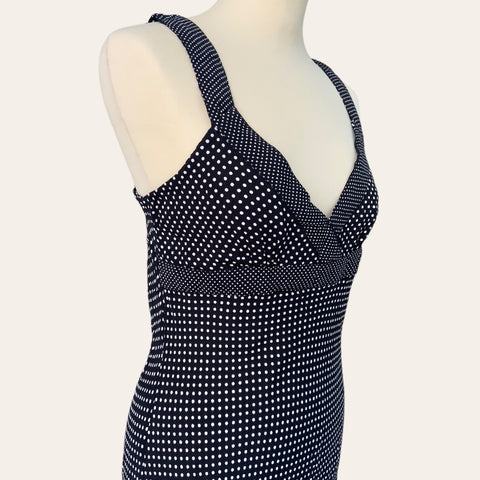 Robe midi imprimé pois