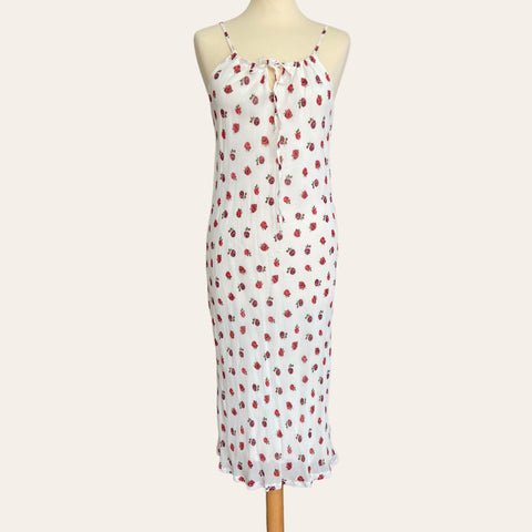 Robe mi-longue imprimé floral