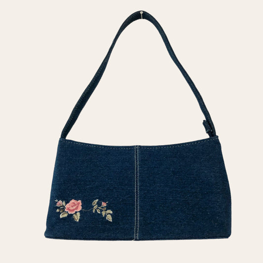 Sac baguette en jean