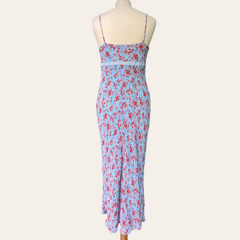 Robe mi-longue imprimé floral