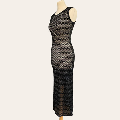 Robe en crochet et lurex