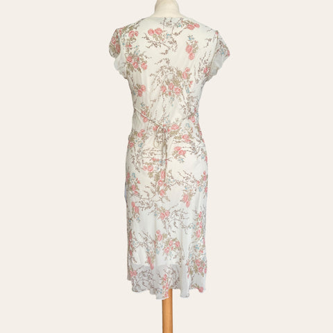 Floral print mid-length dress