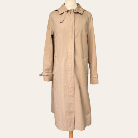 Trench beige à capuche