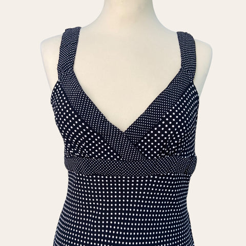 Robe midi imprimé pois