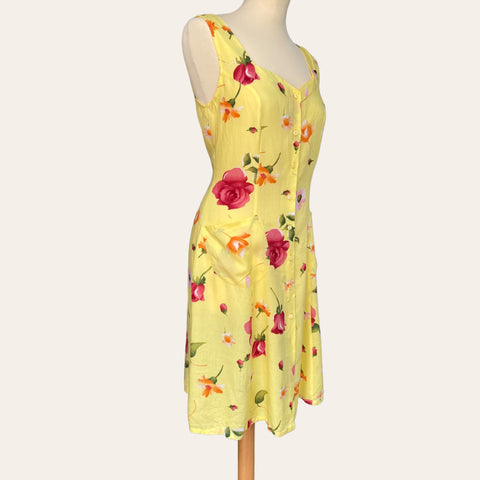 Robe boutonnée imprimé floral